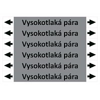 Značení potrubí ISO 20560, vysokotlaká pára